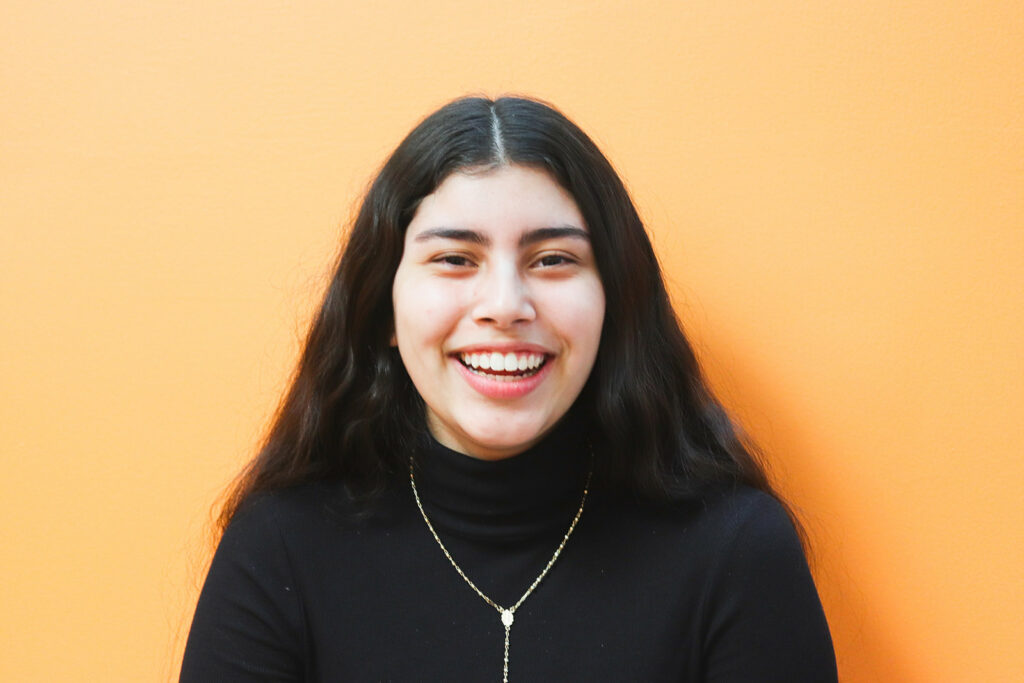 Girl smiling