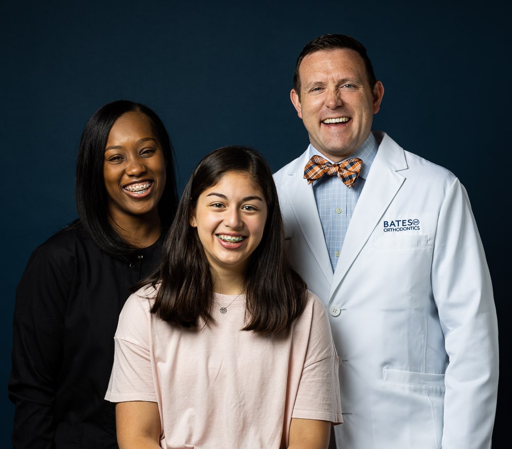 Dr. Bates, Taniqua smile with Patient